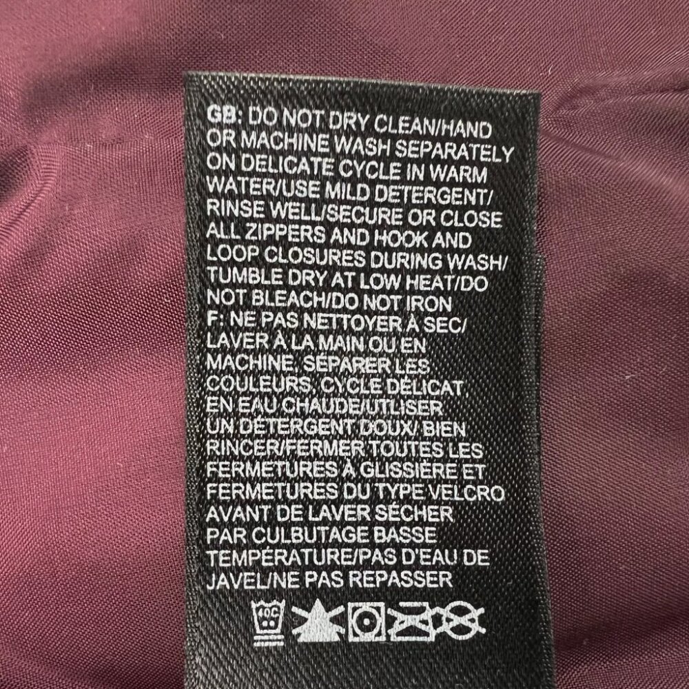 The North Face Bright Pink Vest 550 Goose Down Full Zip Insulated Quilted Winter - Picture 12 of 16